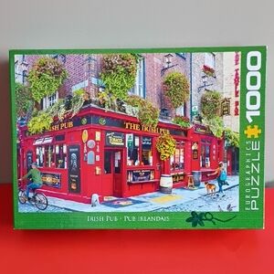 Eurographics Irish Pub 1000 Piece Puzzle - Red and Green